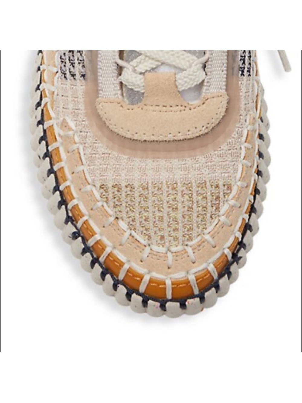 Chloé Beige Nama Woven Platform Low Top Sneakers Shoes Size EU:42 US:10 NWOB - Picture 4 of 16